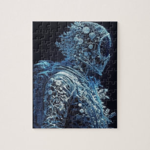 Gefrorener floraler Astronaut