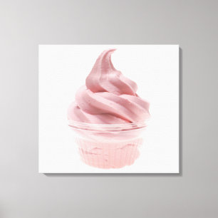 Gefrorener Jogurt Leinwanddruck