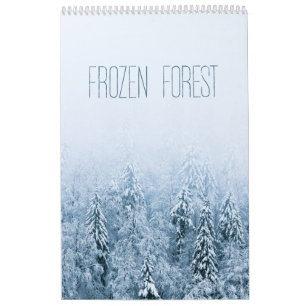 Gefrorener Wald Winter Eis Schnee Fotografie Kalender