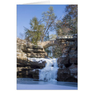 Gefrorener Wasserfall