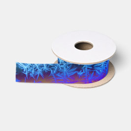 Gefrorenes Feuer-Eiskristall-Band Satinband