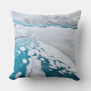 Gefrorenes Gletschereis, Island Kissen