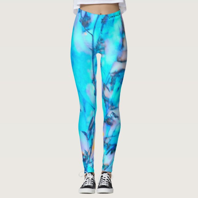 "gefrorenes Glühen " Leggings (Vorderseite)