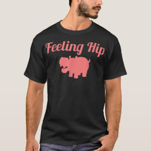 Gefühl Angesagt Hippopotamus Funny Hippo Kinderges T-Shirt