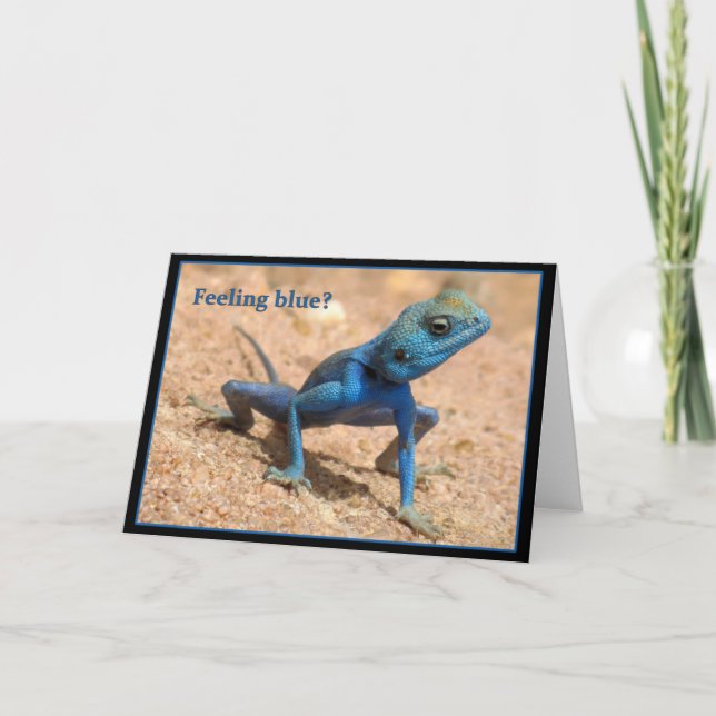 Gefühl blau wird gut Karte (Vorderseite)
