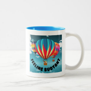 Gefühl Buoyant - Versuchen Sie ballooning Zweifarbige Tasse
