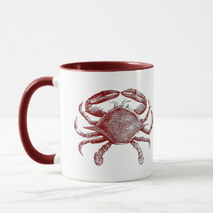 Gefühl Crabby Roter Stift Krebs Kunst Tasse