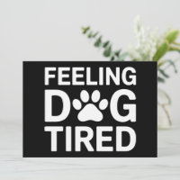 Gefühl Dog müde