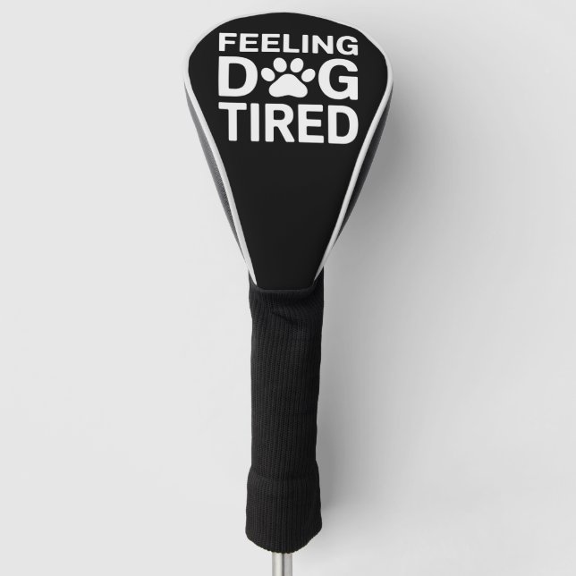 Gefühl Dog müde Golf Headcover (Vorderseite)