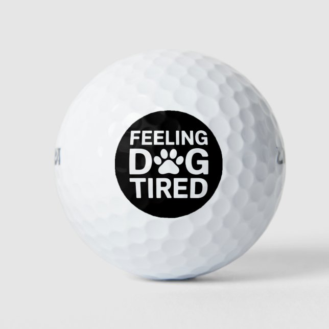 Gefühl Dog müde Golfball (Vorderseite)