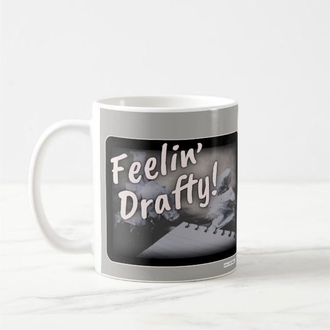 Gefühl Drafty Cheeky Author Spaß Kaffeetasse (Links)
