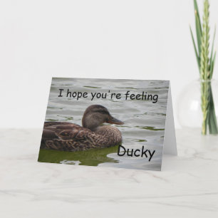 Gefühl Ducky Karte