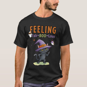 Gefühl Fab-BOO-Lous Funny Halloween Cat Men's T-Shirt