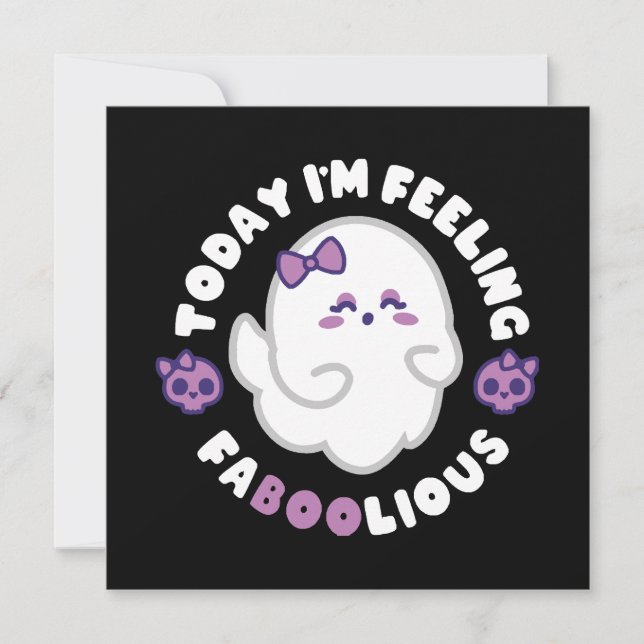 Gefühl Faboolious Einladung (Vorderseite)