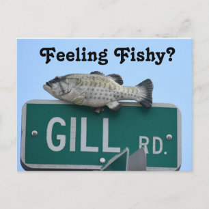 Gefühl Fishy? Postkarte