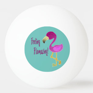 Gefühl Flverblüffend Flamingo Tischtennisball