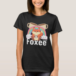 Gefühl Foxee Niedlich Kawaii Fox Kaffee T-Shirt