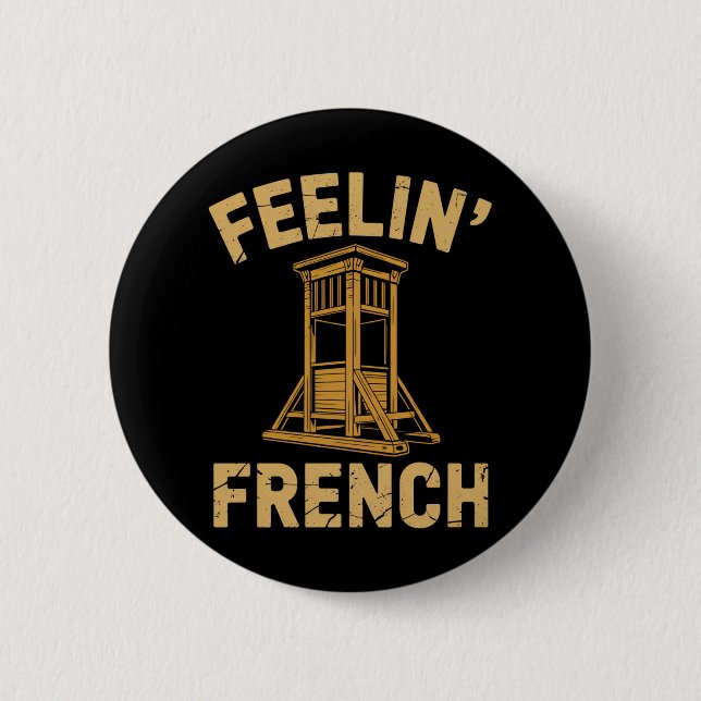 Gefühl Französisch Vintag Guillotine Button (Vorderseite)