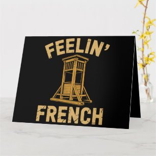 Gefühl Französisch Vintag Guillotine Karte