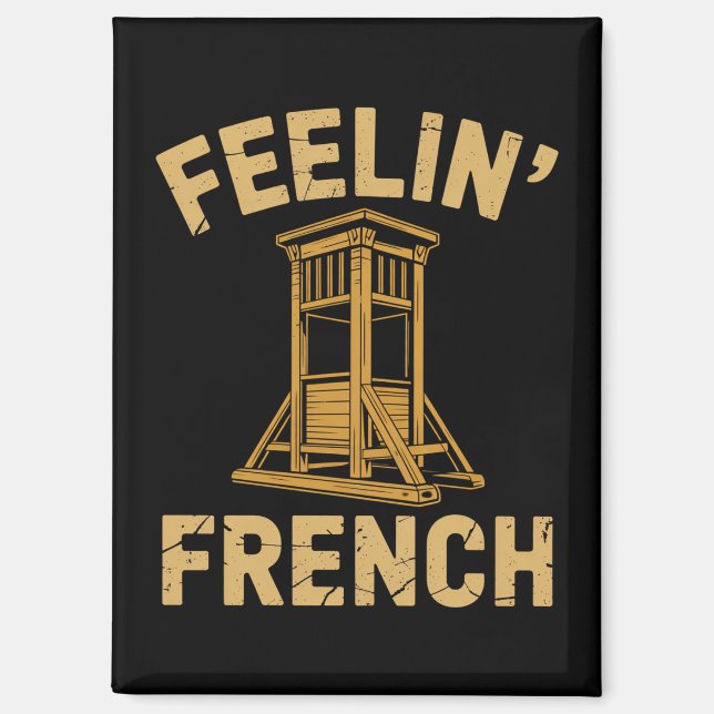 Gefühl Französisch Vintag Guillotine Magnet (Vorderseite)