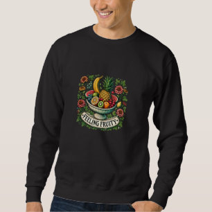 Gefühl Fruchtige niedliche Schüssel mit Fruchtkuns Sweatshirt