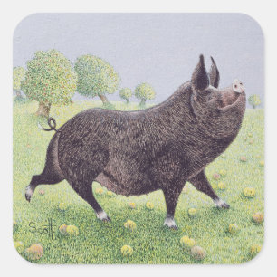 Gefühl Great Quadratischer Aufkleber