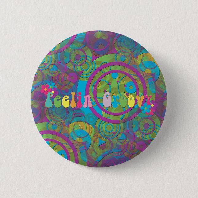 Gefühl Groovy Button (Vorderseite)