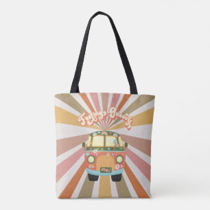 Gefühl Groovy Retro Hippie Van Sunburst 60er 70er Tasche