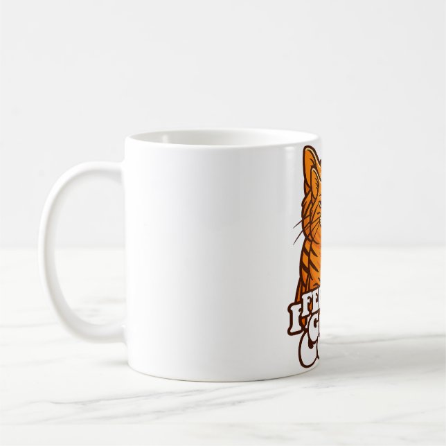 Gefühl Gute Coole Katze Kaffeetasse (Links)