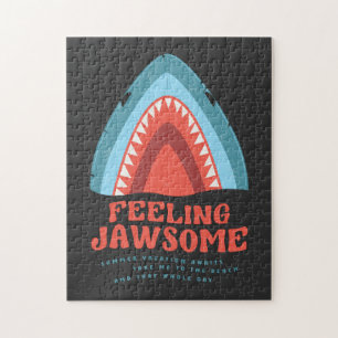 Gefühl Jawsome Shark Funny Summer Puns Jigsaw Puz