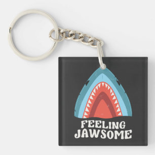 Gefühl Jawsome Shark Funny Summer Puns Schlüsselanhänger