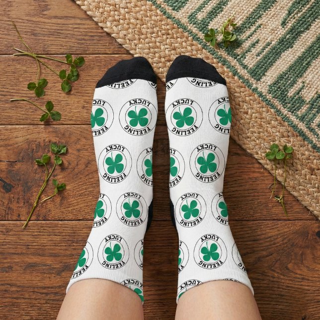 Gefühl Lucky Athletic Crew Socks Socken (Comfy feet and lucky vibes all day.)