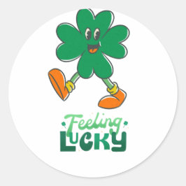 Gefühl Lucky Kleeblatt Stickers