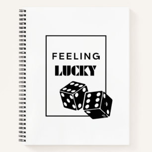 Gefühl Lucky, Lucky Girl, Luckiest Girl, Black Notizbuch