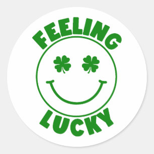 Gefühl Lucky 🍀 Runder Aufkleber