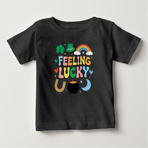 Gefühl Lucky St Patricks Day Charm Irish Kleeblatt Baby T-shirt