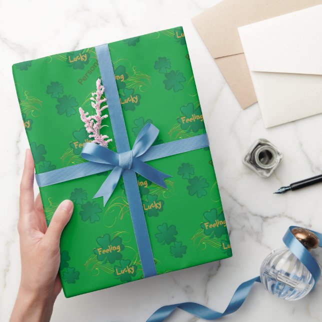 Gefühl Lucky St. Patrick's Day Geschenkpapier (Schenken)