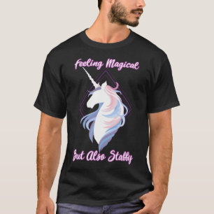 Gefühl Magie aber auch Stabby Funny Unicorns Rai T-Shirt