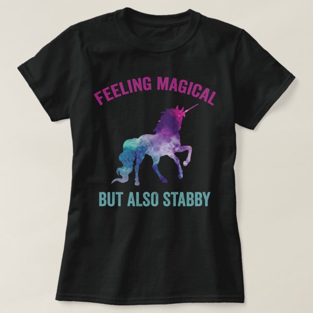 Gefühl Magie, aber auch Stabby T-Shirt (Design vorne)