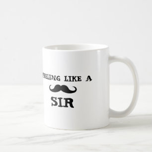 GEFÜHL MÖGEN EINEN GEEHRTEN HERRN, klassische Kaffeetasse