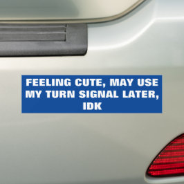 Gefühl niedlich, kann die Verwendung zu einem spät Autoaufkleber