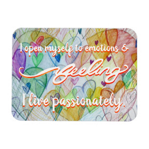 "Gefühl" Orange Sacral Chakra Words Magnet