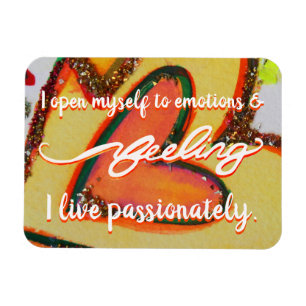 "Gefühl" Orange Sacral Chakra Words Magnete