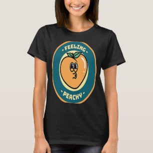 Gefühl Peachy Just Peachy Retro 70er Georgia Peach T-Shirt
