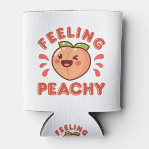 Gefühl Peachy Pfirsich Fruchtsäfte Happy Kawaii Dosenkühler