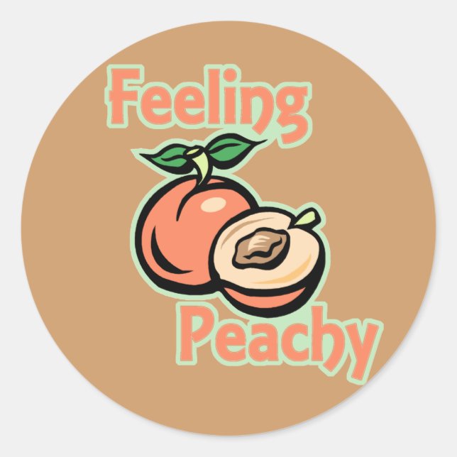 Gefühl Peachy Stickers (Vorderseite)