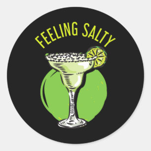 Gefühl Salty Cinco De Mayo Runder Aufkleber