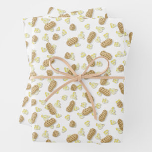 Gefühl Salty Popcorn und Erdnüsse Geschenkcreme Geschenkpapier Set