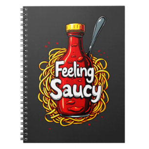 Gefühl Saucy - Fun Tomato Ketchup Print for Sauce Notizblock