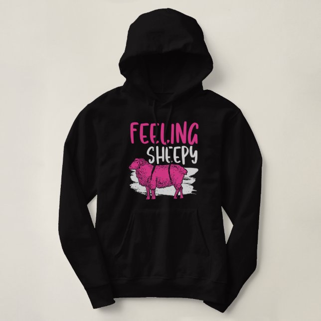 Gefühl Sheepy Sheep Pun 2 Bauer Sheep Lover Hoodie (Design vorne)